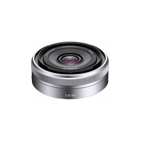 Sony SEL-16F28 - Lente SEL16F28 E16mm F2.8 panqueca, ópticas de alta qualidade para fotos e ainda vídeo HD