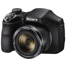 Sony Cyber-shot H300 Preto - Sensor de 20 MP. vídeo HD e efeitos criativos. Zoom óptico 35x - DSC-H300B