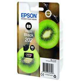 Epson Singlepack Photo Black 202 Claria Premium Ink - C13T02F14020
