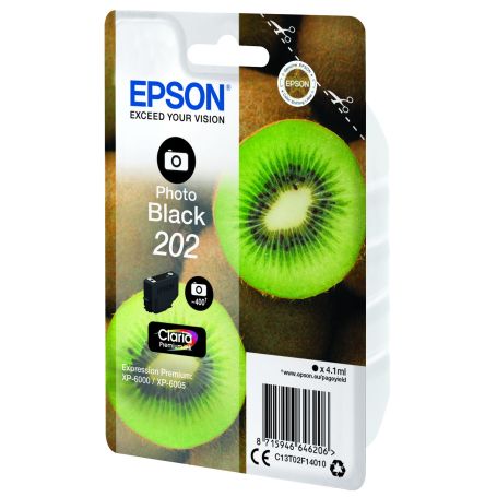 Epson Singlepack Photo Black 202 Claria Premium Ink - C13T02F14020