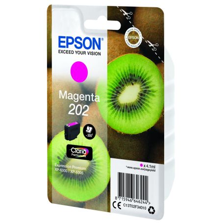 Epson Singlepack Magenta 202 Claria Premium Ink - C13T02F34020