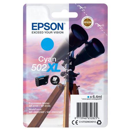 TINTEIRO EPSON 502XL CYAN C13T02W24020