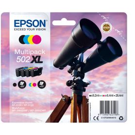 Epson Multipack 4-colours 502XL Ink - XP5100, XP5105, WF-2860DWF, WF-2865DWF - C13T02W64020