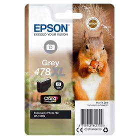 Epson Singlepack Grey 478XL Claria Photo HD Ink - C13T04F64010