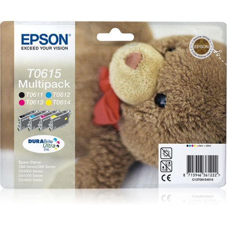 Epson MULTIPACK para Stylus D68  D88  D88 Plus  DX3800  DX4200  DX4800 (T061140+240+340+440) - C13T06154020