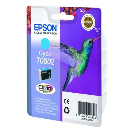Epson Tinteiro Cyan Stylus Photo R265  360  RX560 - C13T08024021