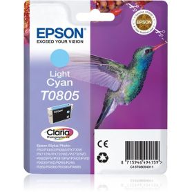 Epson Tinteiro Cyan Claro T0805 Tinta Claria Photographic (c alarme RF+AM) - C13T08054021