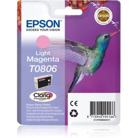 Epson Tinteiro Magenta Claro T0806 Tinta Claria Photographic (c alarme RF+AM) - C13T08064021
