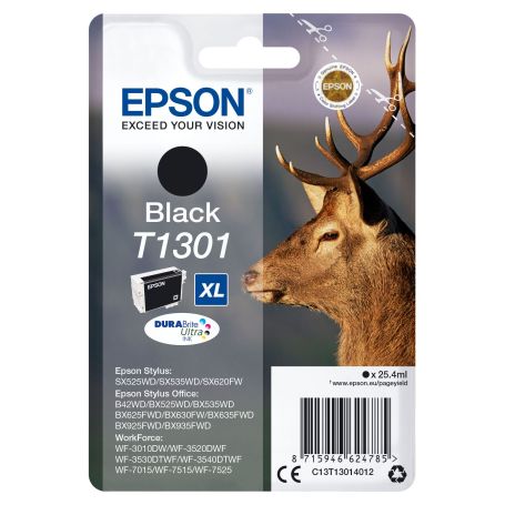 Epson Tinteiro Preto Stylus SX525WD 620FW  Office 525WD 625FWD - C13T13014022
