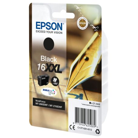 Epson Singlepack Black 16XXL DURABrite Ultra Ink - C13T16814022
