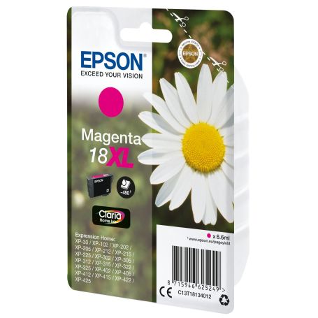 Epson Tinteiro Magenta Série 18XL Margarida Tinta Claria Home (c alarme RF+AM) - C13T18134022