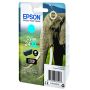 Epson Tinteiro Cyan Série 24XL Elefante Tinta Claria Photo HD (c alarme RF+AM) - C13T24324022