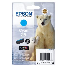 Epson Tinteiro cyan 26 Claria Premium - C13T26124022