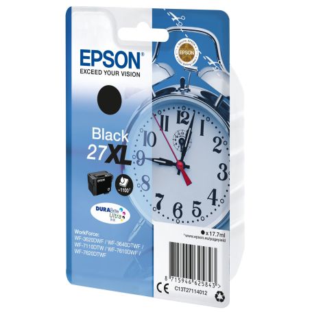 Epson Singlepack Black 27XL DURABrite Ultra Ink - C13T27114012