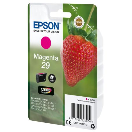 Epson Singlepack Magenta 29 Claria Home Ink - C13T29834022