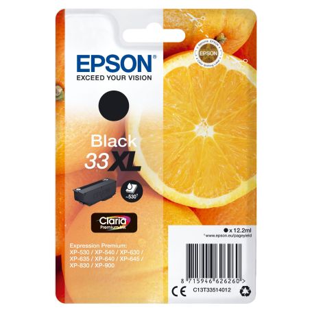 Epson Singlepack Black 33XL Claria Premium Ink - C13T33514022