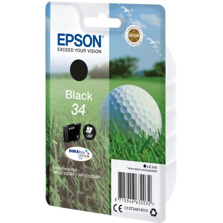 Epson Singlepack Black 34 DURABrite Ultra Ink - C13T34614020