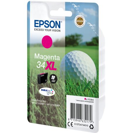 Epson Singlepack Magenta 34XL DURABrite Ultra Ink - C13T34734010