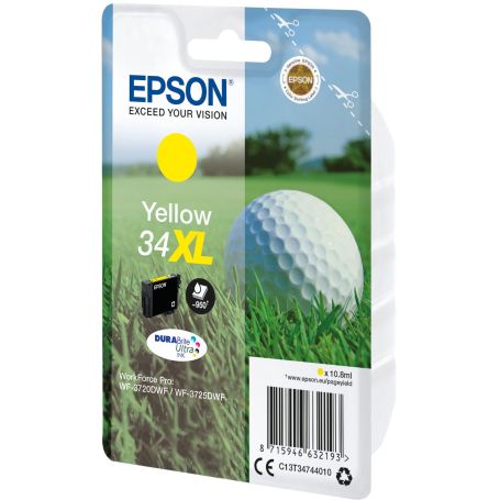 Epson Singlepack Yellow 34XL DURABrite Ultra Ink - C13T34744010