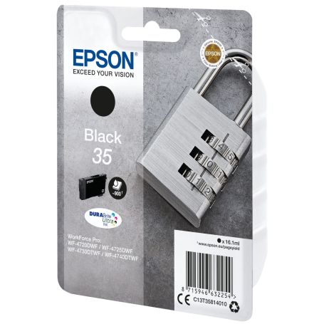 Epson Singlepack Black 35 DURABrite Ultra Ink - C13T35814010