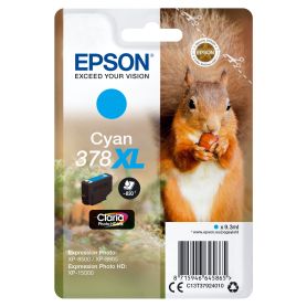Epson Singlepack Cyan 378XL Claria Photo HD Ink - C13T37924010