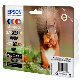 Epson Multipack 6-colours 478XL Claria Photo HD Ink - C13T379D4010