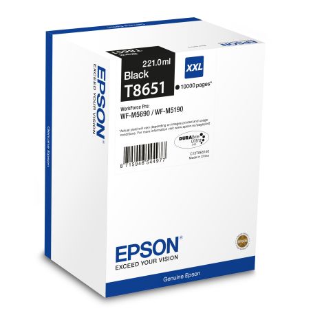 Epson Cartucho negro XXL 10.000 folhas WF-M5000 series - C13T865140