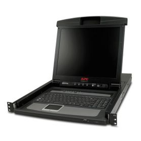 APC 17'' Rack LCD Console with Integrated 8 Port Analog KVM Switch - AP5808
