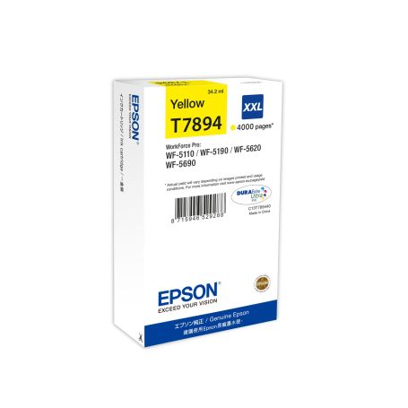 Epson Tinteiro Amarelo XXL 4000p WF-5xxx - C13T789440