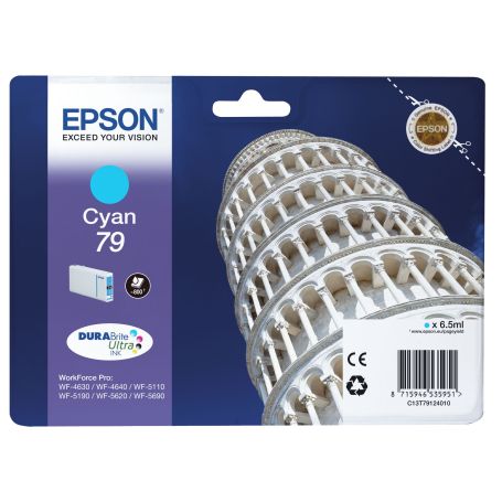 Epson Tinteiro Cyan L 800p WF-46xx 5xxx - C13T79124010