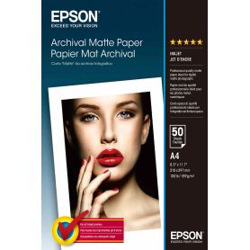Epson Papel Mate de Arquivo A4 (50 Folhas)  - C13S041342