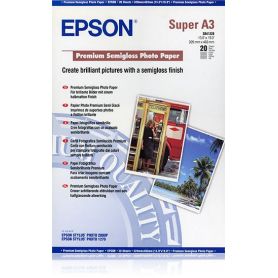 Epson Papel Fotográfico Semi-Brilhante Premium A3+ (20 Folhas) - C13S041328