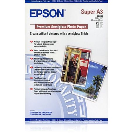 Epson Papel Fotográfico Semi-Brilhante Premium A3+ (20 Folhas) - C13S041328