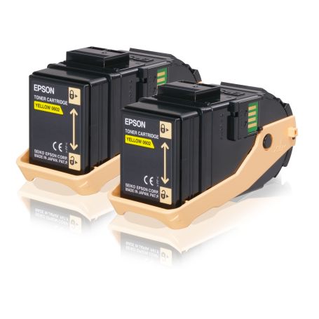 Epson Pack Duplo Toner Amarelo Aculaser C9300 - C13S050606