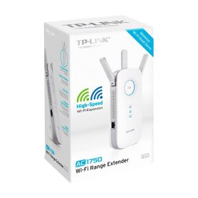 TP-Link AC1750 Dual Band Wireless Wall Plugged Range Extender, Qualcomm, 1300Mbps at 5Ghz+450Mbps at 2.4Ghz, 1 10/100/1000M LAN