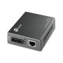 TP-Link 10 100Mbps RJ45 to 100Mbps multi-mode SC fiber Converter, Full-duplex,up to 2Km, switching power adapter