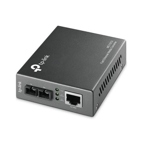 TP-Link 10 100Mbps RJ45 to 100Mbps single-mode SC fiber Converter, Full-duplex,up to 20Km, switching power adapter