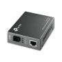 TP-Link 10 100Mbps RJ45 to 100Mbps single-mode SC fiber Converter, Full-duplex, Tx1550nm, Rx1310nm, up to 20Km - MC111CS