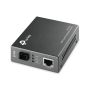 TP-Link 10 100Mbps RJ45 to 100Mbps single-mode SC fiber Converter, Full-duplex, Tx.1310nm, Rx.1550nm, up to 20Km - MC112CS