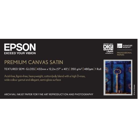 Premier Art Water Resistant CANVAS para Epson, 17''X12,2m - C13S041846