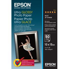 Epson Ultra Glossy Photo paper 10x15cm - 50 folhas - C13S041943