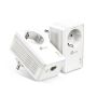 TP-LINK AV1000 Passthrough Powerline KIT, Broadcom, 1 Gigabit Port, 1000Mbps Powerline, HomePlug AV2, New PLC Utility