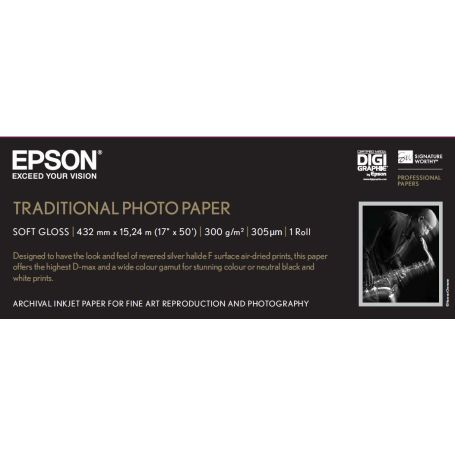 Epson Traditional Photo Paper 17'' x 15m - C13S045054