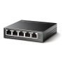 SWITCH TP-LINK 5 PRT. GIGABIT TL-SG1005LP 4xPOE+