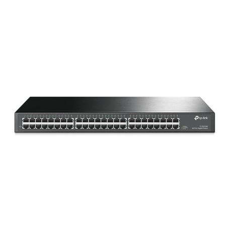 TP-Link 48-port Gigabit Switch, 48 10 100 1000M RJ45 ports, 1U 19-inch rack-mountable steel case - TL-SG1048