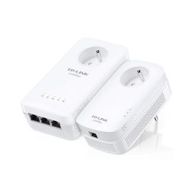 TP-LINK AV1300 Gigabit Passthrough Powerline ac Wi-Fi Kit, SPEED 300 Mbps at 2.4 GHz + 867 Mbps at 5 GHz, 1300 Mbps Powerline