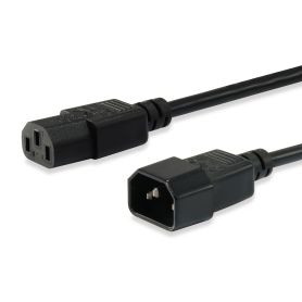 Equip Power Cable Extension IEC 320, VDE 1,8m, black - 112100