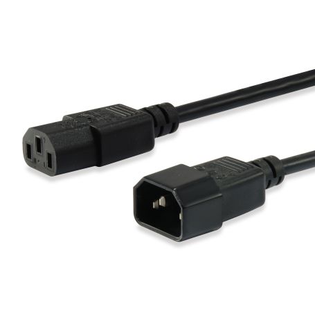 Equip Power Cable Extension IEC 320, VDE 1,8m, black - 112100