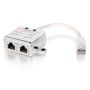 SPLITTER RJ45 8P8C  2x8P4C JACK 15cm EQUIP 127603