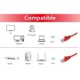 Equip Cabo de Rede UTP CAT6 15,0 M - Vermelho - 625428